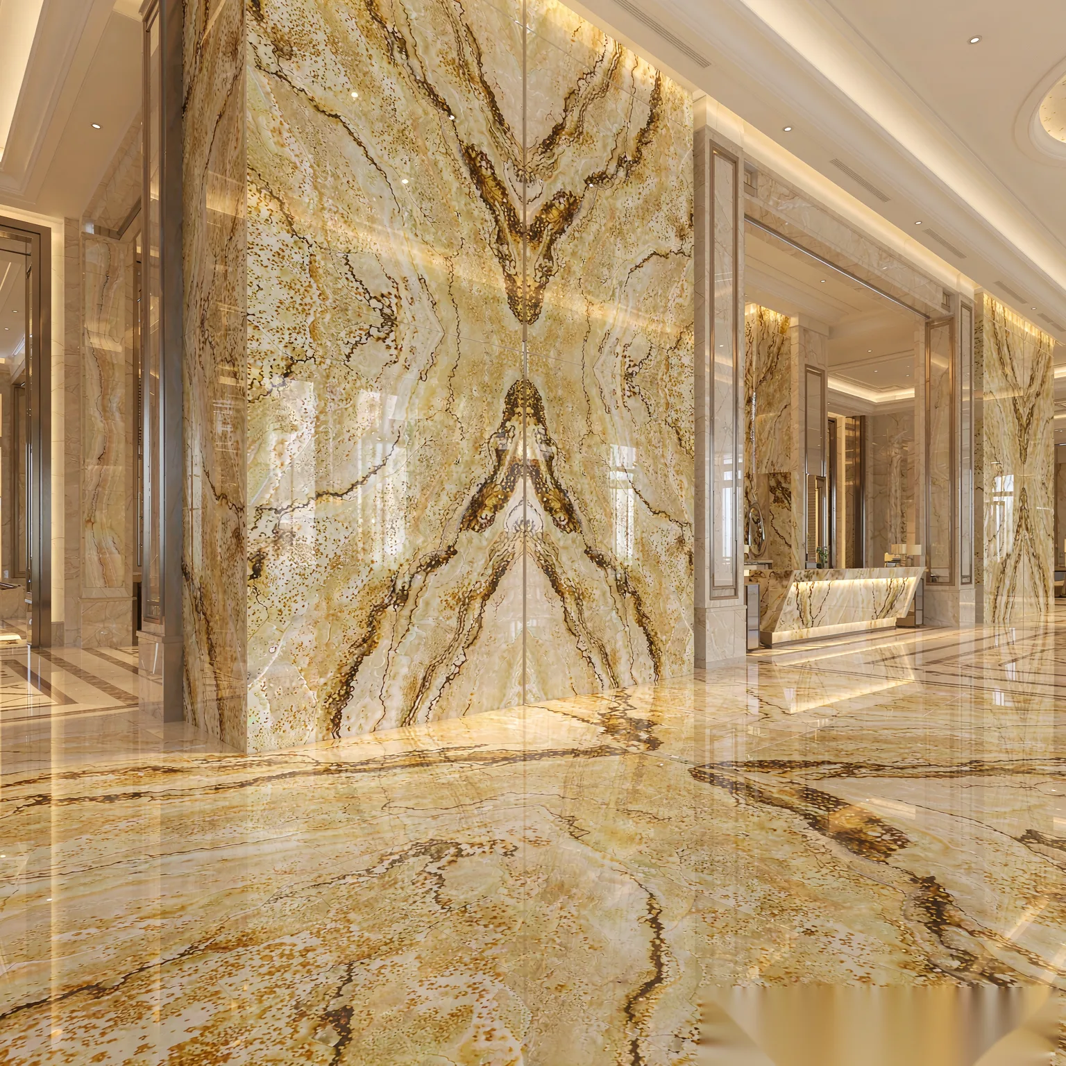 波爾多金 — 酒店大堂應用場景