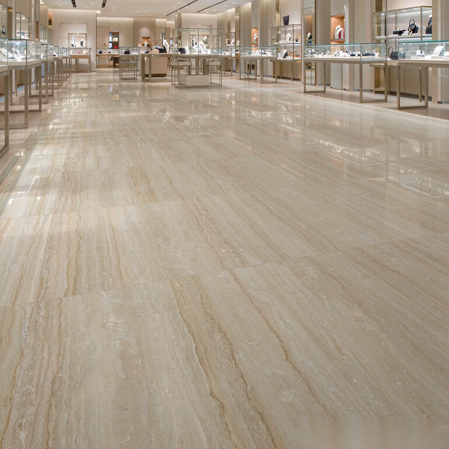 舊米黃 — 應用場景·精品店地台