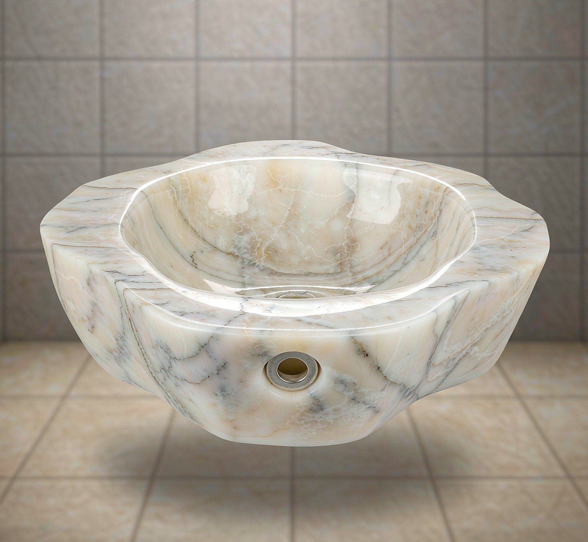 Carved Vanity Sink 整石雕刻洗手盆 高清石材鑒賞 - 香港恆生石材