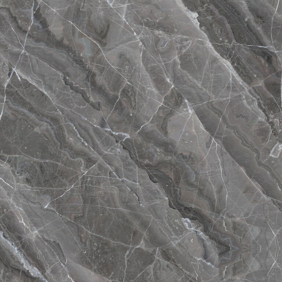 柏林灰 Berlin Grey Marble 石材樣板圖，灰色系，產地德國，產地德國，體積密度2.79 g/cm³，吸水率≤0.1%，莫氏硬度4，適用於地面、牆身、檯面、客廳