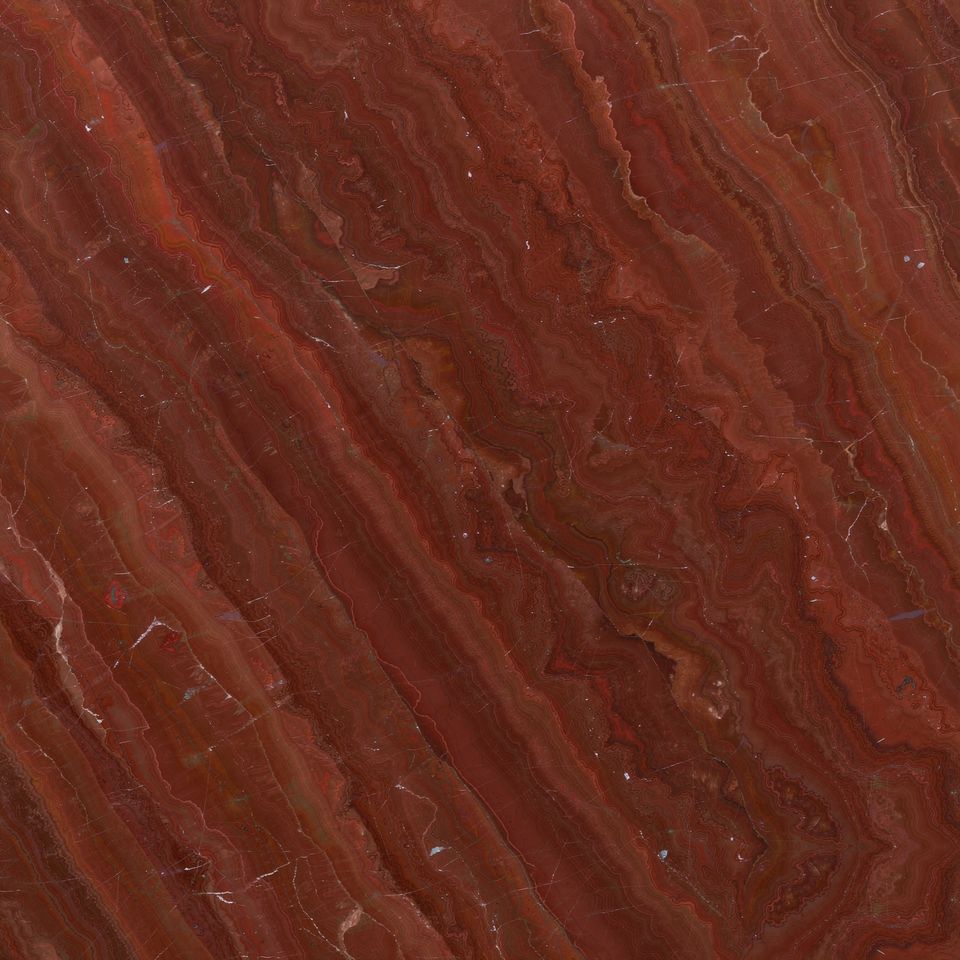 磚紅 Brick Red Marble 石材樣板圖,紅色系,產地中國,產地中國,體積密度2.60 g/cm³,吸水率≤0.5%,莫氏硬度4,適用於牆身、外牆、特色牆、地面、客廳