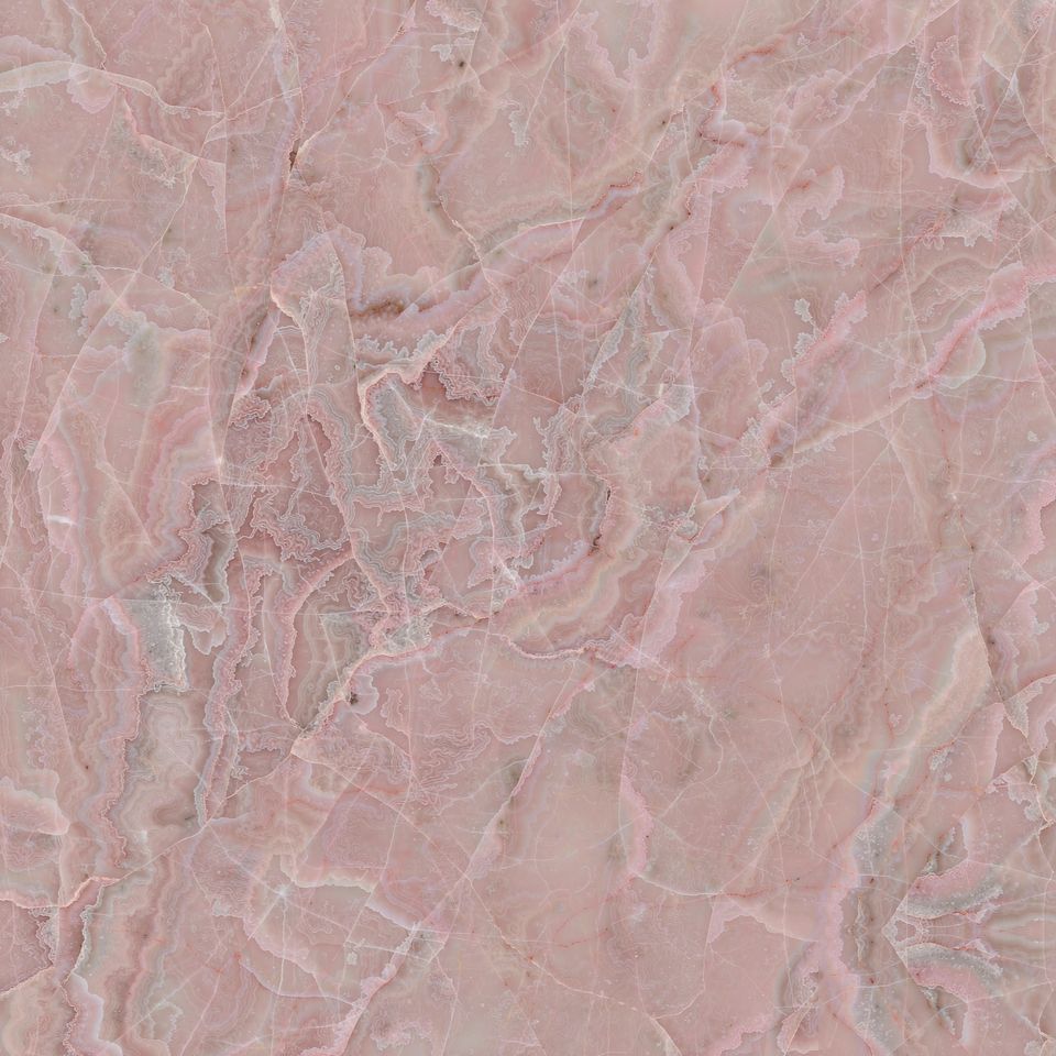 櫻花粉 Cherry Blossom Pink Marble 石材樣板圖，粉色系，產地中國，產地中國，體積密度2.78 g/cm³，吸水率≤0.42%，莫氏硬度4，適用於牆身、檯面、洗手間、客廳、特色牆