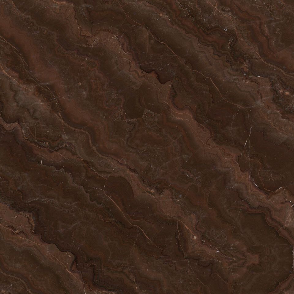 巧克力石 Chocolate Marble 石材樣板圖，啡色系，產地中國，產地中國，體積密度2.75 g/cm³，吸水率≤0.28%，莫氏硬度3，適用於地面、牆身、檯面、客廳、特色牆