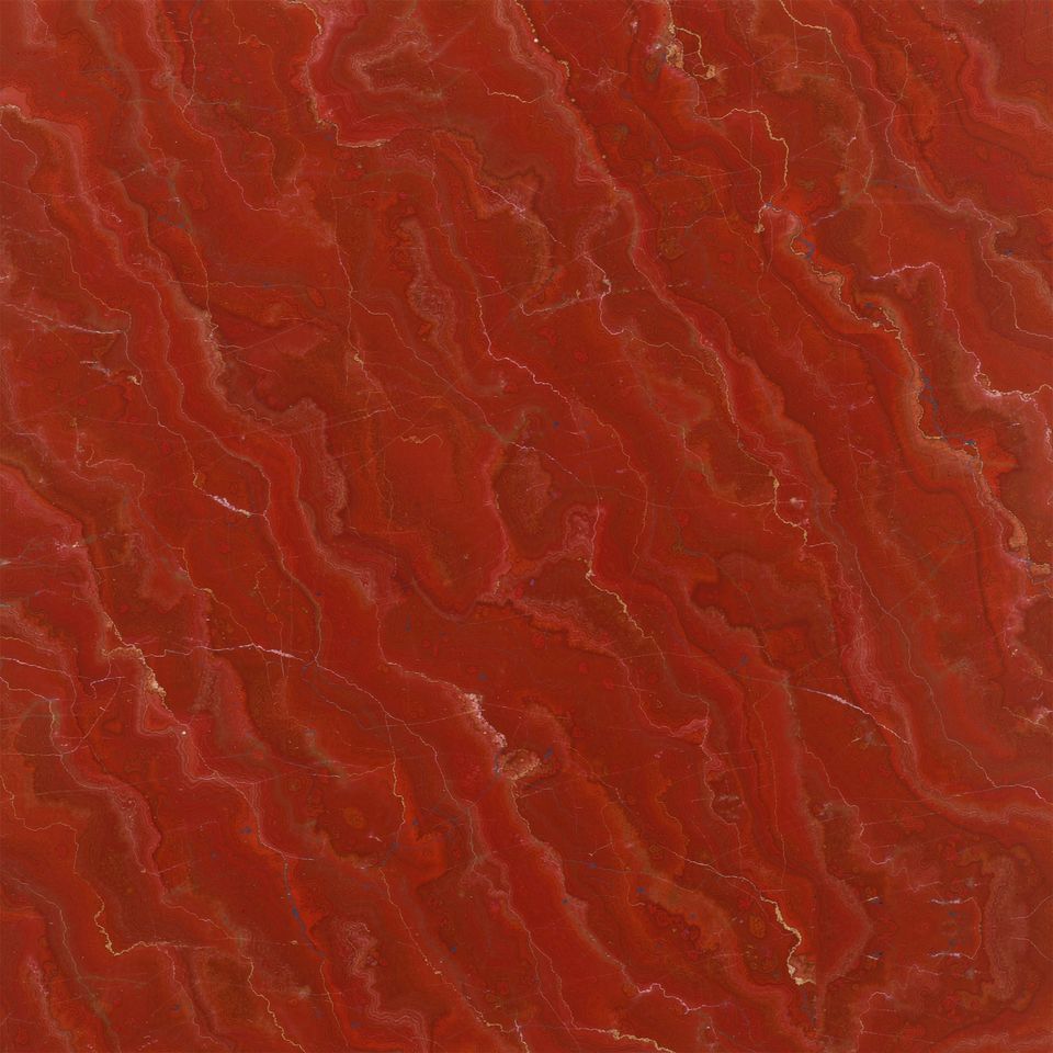 朱砂紅 Cinnabar Red Marble 石材樣板圖,紅色系,產地中國,產地中國,體積密度2.79 g/cm³,吸水率≤0.34%,莫氏硬度3,適用於牆身、檯面、特色牆、大堂