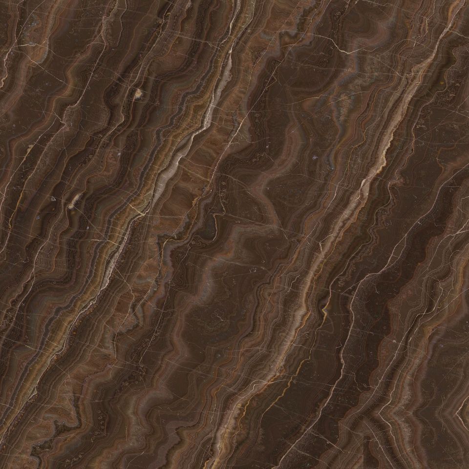 可可啡 Cocoa Brown Marble 石材樣板圖，啡色系，產地土耳其，產地土耳其，體積密度2.66 g/cm³，吸水率≤0.4%，莫氏硬度3，適用於地面、牆身、檯面、客廳