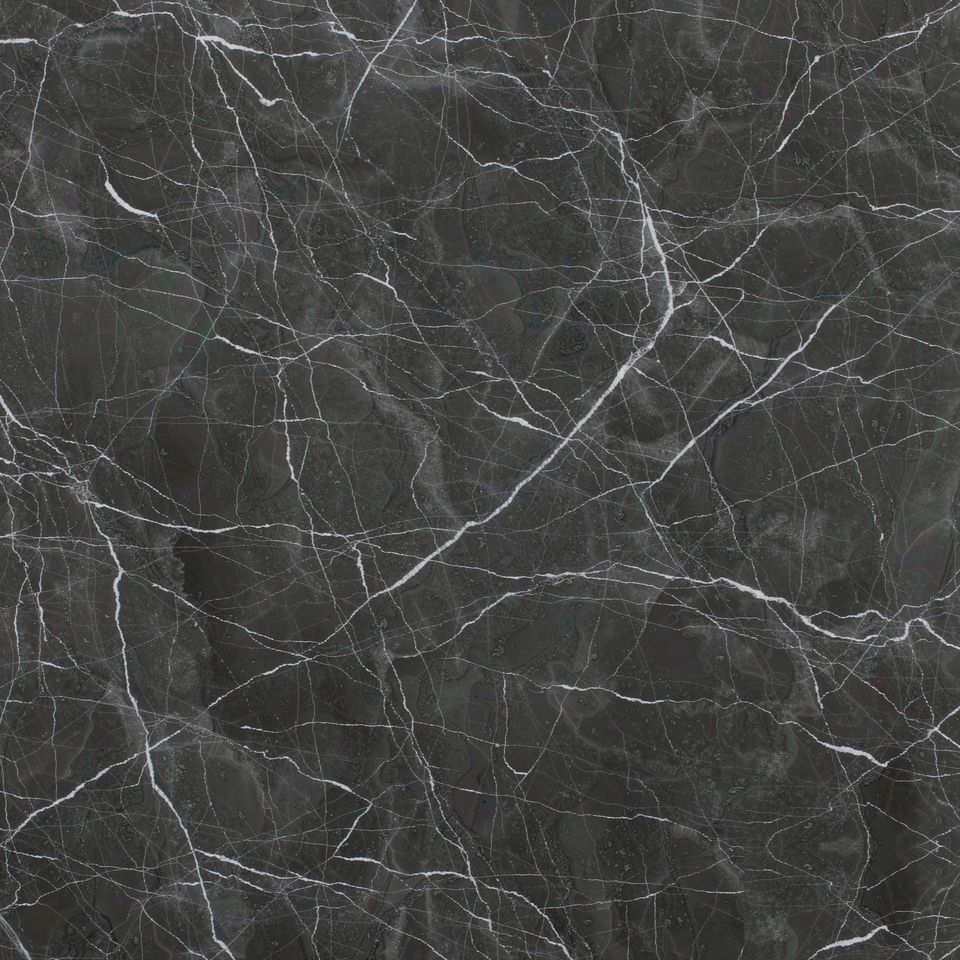 深灰網 Dark Grey Net Marble 石材樣板圖,灰色系,產地土耳其,產地土耳其,體積密度2.66 g/cm³,吸水率≤0.39%,莫氏硬度4,適用於地面、牆身、檯面、大堂、特色牆