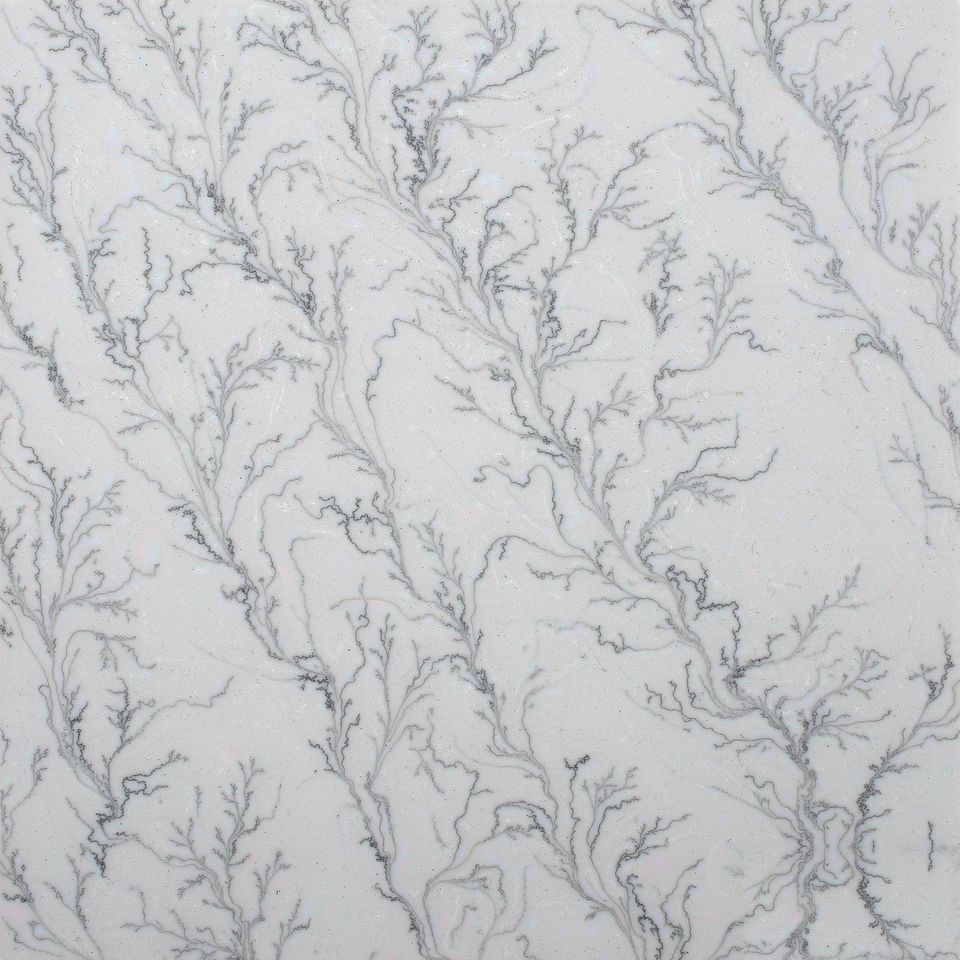 多洛米蒂白 Dolomiti White Marble 石材樣板圖，白色系，產地意大利，產地意大利，體積密度2.64 g/cm³，吸水率≤0.29%，莫氏硬度4，適用於牆身、檯面、洗手間、地面、客廳
