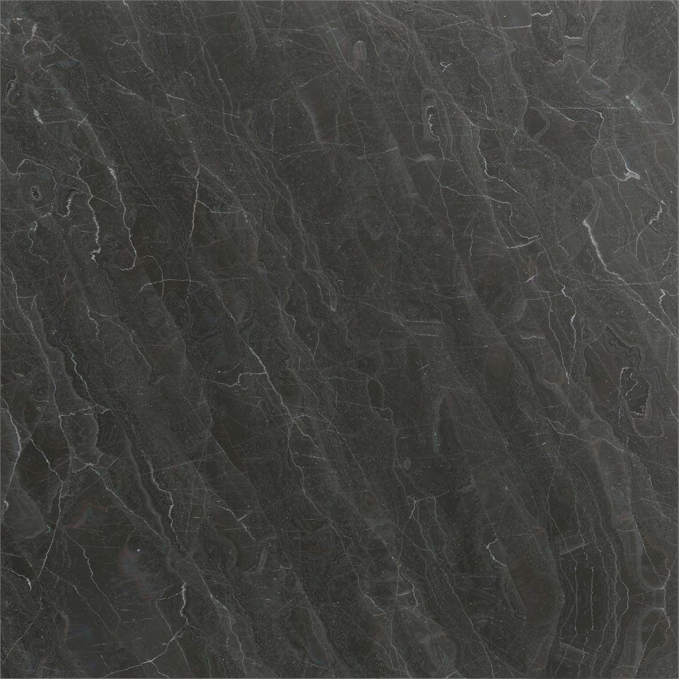 石墨灰 Graphite Grey Marble 石材樣板圖，深灰系，產地中國，產地中國，體積密度2.78 g/cm³，吸水率≤0.18%，莫氏硬度3，適用於地面、牆身、檯面、大堂