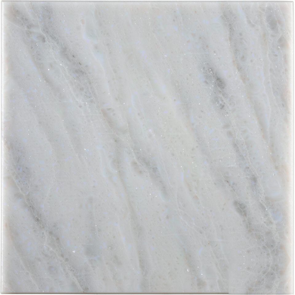 漢白玉 Hanyu White Marble 石材樣板圖，白色系，產地中國，產地中國，體積密度2.77 g/cm³，吸水率≤0.26%，莫氏硬度4，適用於牆身、檯面、洗手間、大堂、特色牆