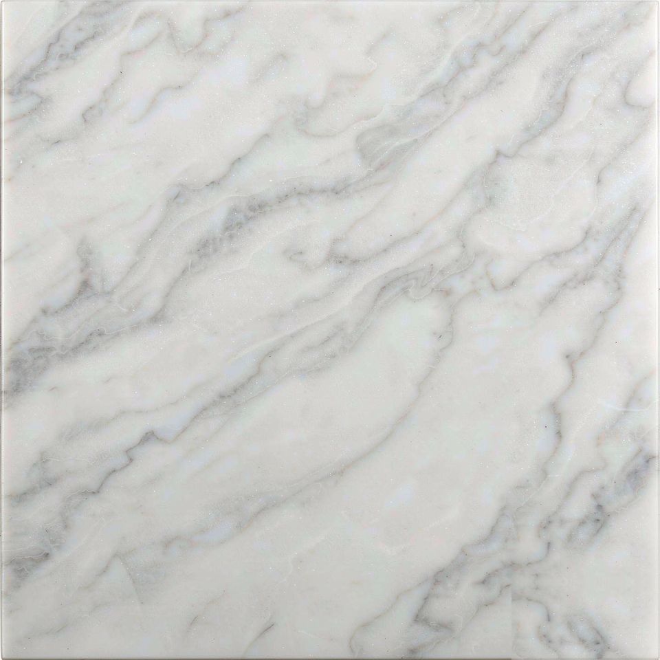 晨霧白 Morning Mist White Marble 石材樣板圖，白色系，產地希臘，產地希臘，體積密度2.60 g/cm³，吸水率≤0.43%，莫氏硬度4，適用於牆身、檯面、洗手間、客廳、大堂