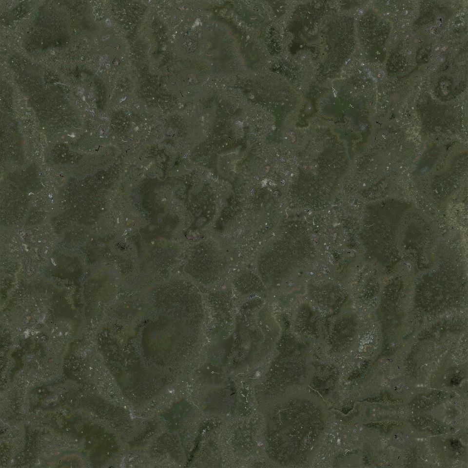 苔蘚綠 Moss Green Marble 石材樣板圖,綠色系,產地中國,產地中國,體積密度2.70 g/cm³,吸水率≤0.14%,莫氏硬度4,適用於牆身、外牆、特色牆、地面、客廳