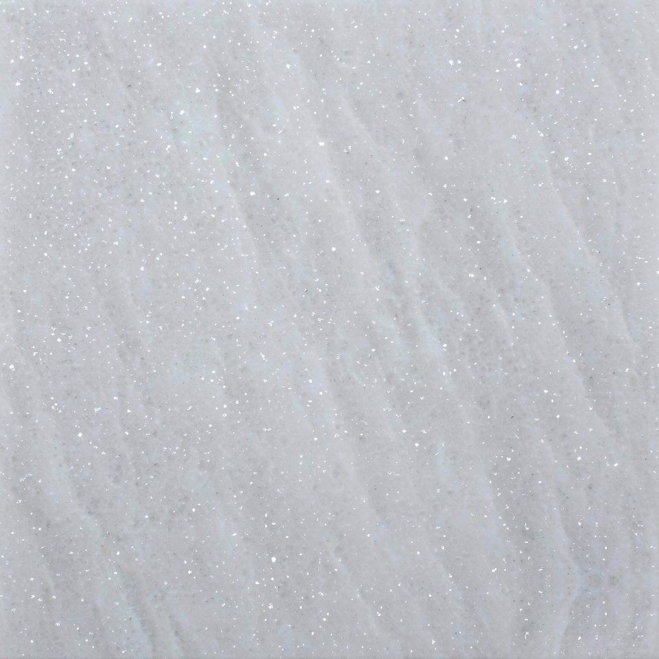 北極星白 Polaris White Marble 石材樣板圖，白色系，產地土耳其，產地土耳其，體積密度2.62 g/cm³，吸水率≤0.36%，莫氏硬度4，適用於牆身、檯面、洗手間、地面、客廳