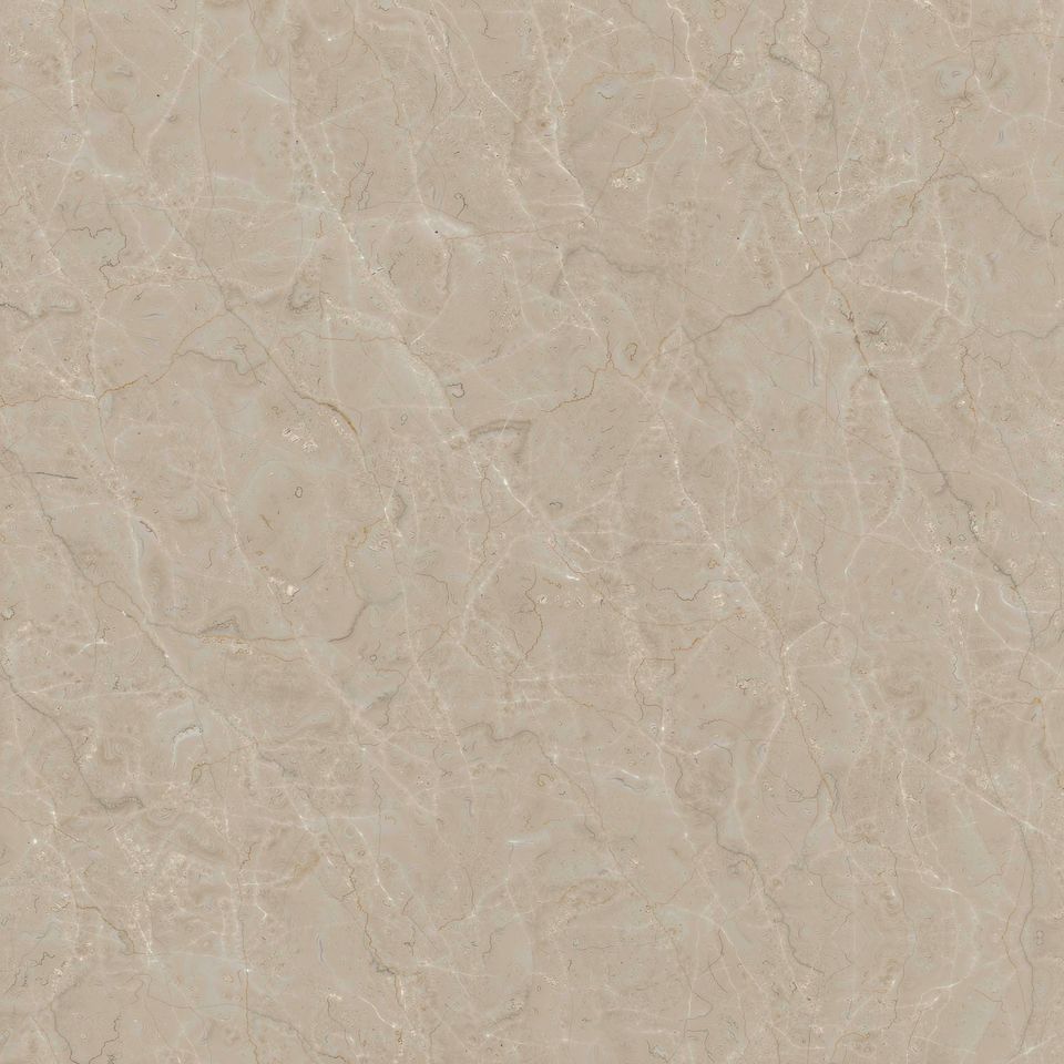 羅馬米黃 Roman Beige Marble 石材樣板圖，米黃系，產地意大利，產地意大利，體積密度2.60 g/cm³，吸水率≤0.26%，莫氏硬度4，適用於地面、牆身、檯面、大堂、特色牆