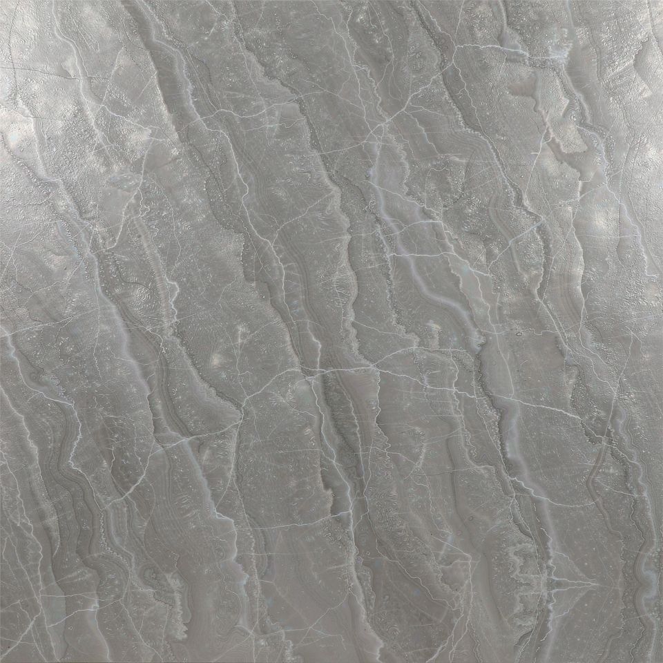 銀灰 Silver Grey Marble 石材樣板圖，灰色系，產地中國，產地中國，體積密度2.61 g/cm³，吸水率≤0.12%，莫氏硬度3，適用於地面、牆身、檯面、大堂