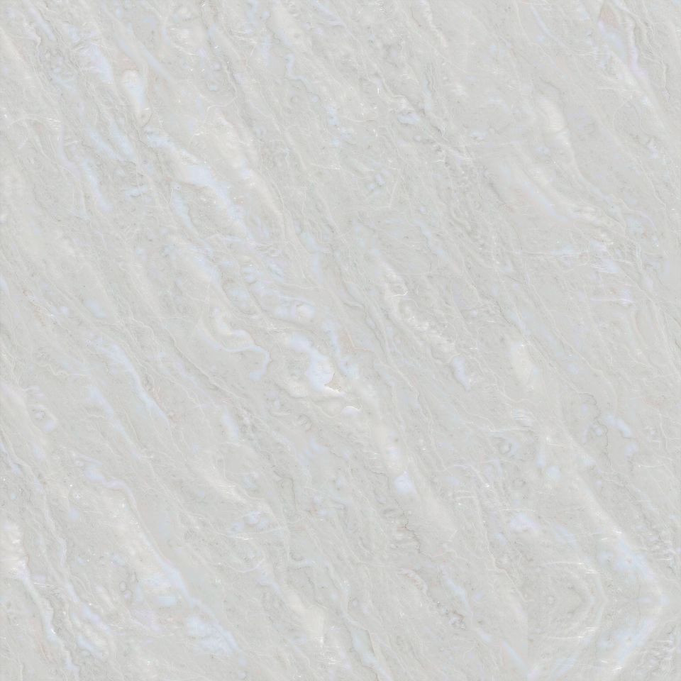雪絨白 Snow Velvet White Marble 石材樣板圖，白色系，產地土耳其，產地土耳其，體積密度2.61 g/cm³，吸水率≤0.4%，莫氏硬度4，適用於牆身、檯面、洗手間、客廳、特色牆