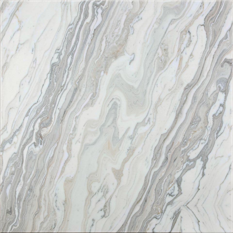 天山白 Tianshan White Marble 石材樣板圖,白色系,產地中國,產地中國,體積密度2.64 g/cm³,吸水率≤0.16%,莫氏硬度3,適用於牆身、檯面、洗手間、地面、大堂