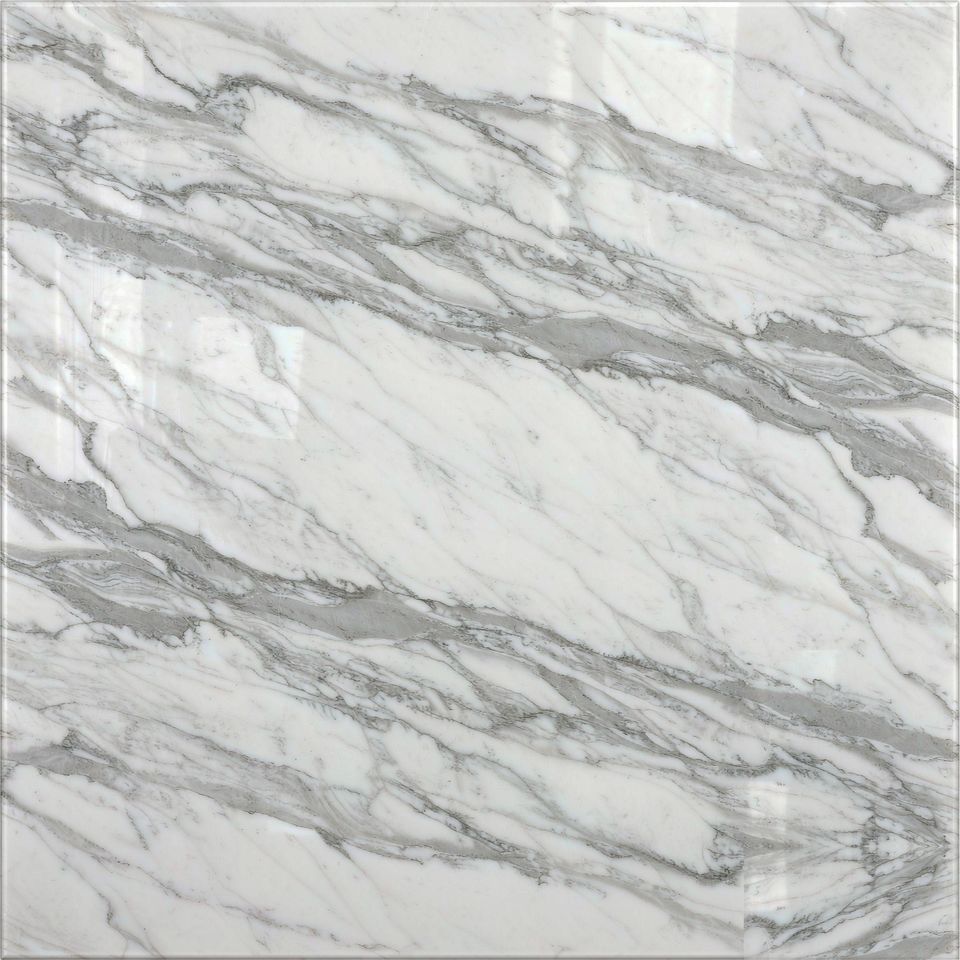 威尼斯白 Venato White Marble 石材樣板圖，白色系，產地意大利，產地意大利，體積密度2.70 g/cm³，吸水率≤0.23%，莫氏硬度3，適用於牆身、檯面、洗手間、特色牆、大堂