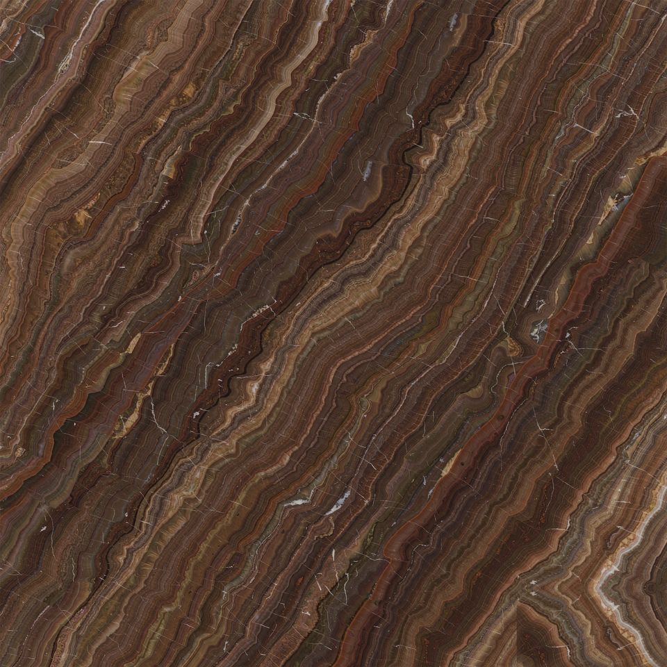 胡桃啡 Walnut Brown Marble 石材樣板圖，啡色系，產地中國，產地中國，體積密度2.71 g/cm³，吸水率≤0.25%，莫氏硬度3，適用於地面、牆身、檯面、客廳