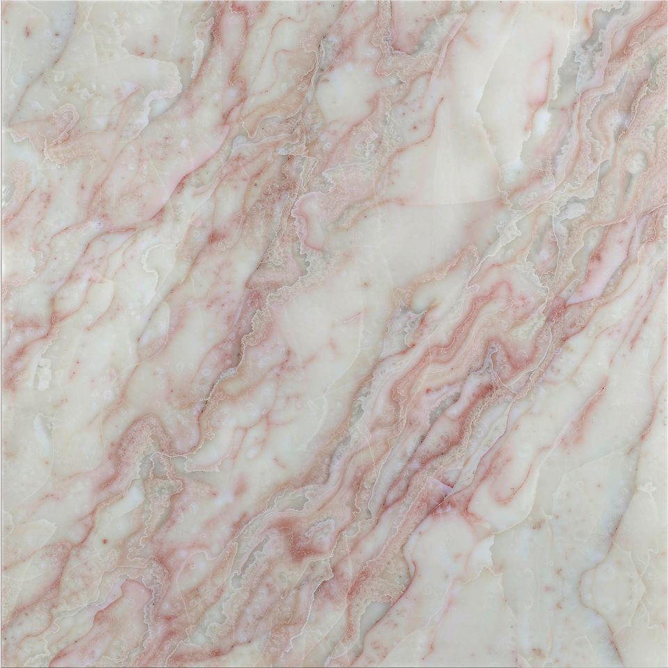 白玫瑰 White Rose Marble 石材樣板圖，白色系，產地土耳其，產地土耳其，體積密度2.73 g/cm³，吸水率≤0.16%，莫氏硬度3，適用於牆身、檯面、洗手間、客廳、特色牆