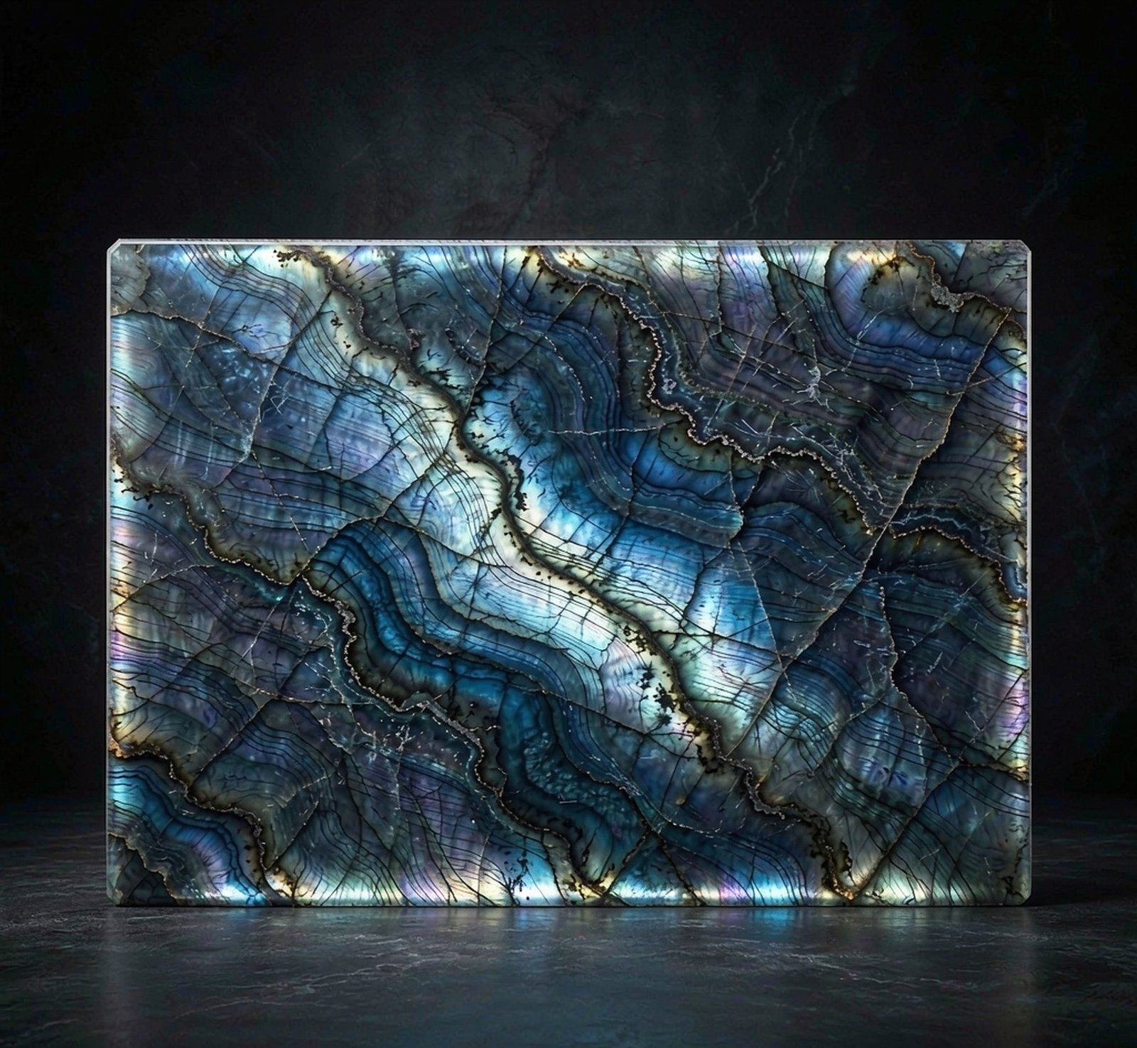 Labradorite Blue 拉長石藍 高清石材鑒賞 - 香港恆生石材