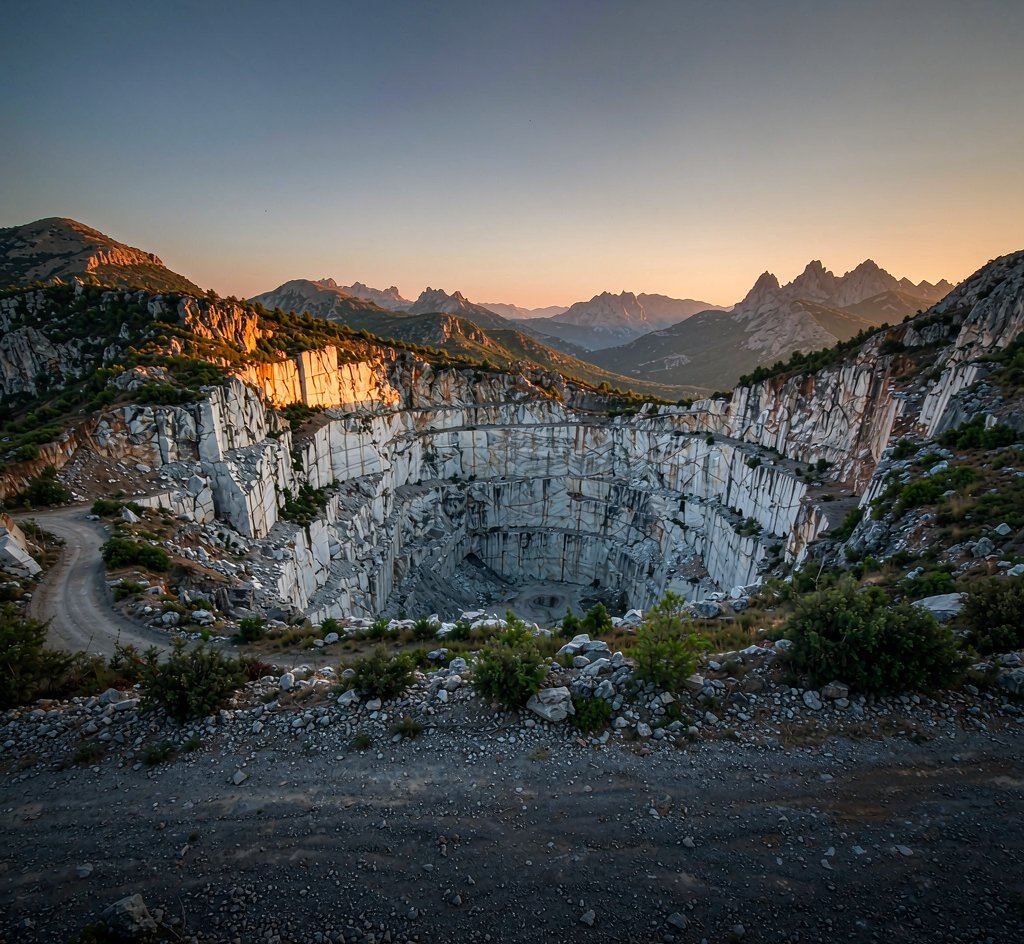 Volakas Quarry Greece 希臘雅士白礦山 高清石材鑒賞 - 香港恆生石材