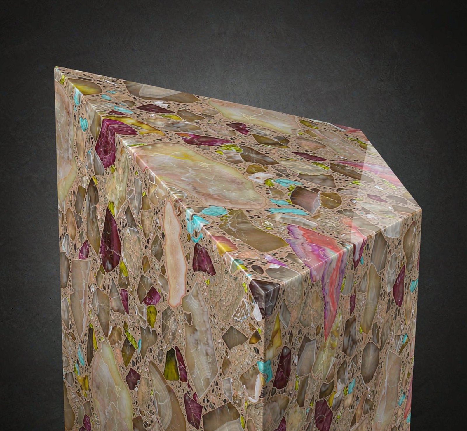 Patagonia Breccia quartzite with bold fragments 巴塔哥尼亞角礫 高清石材鑒賞 - 香港恆生石材
