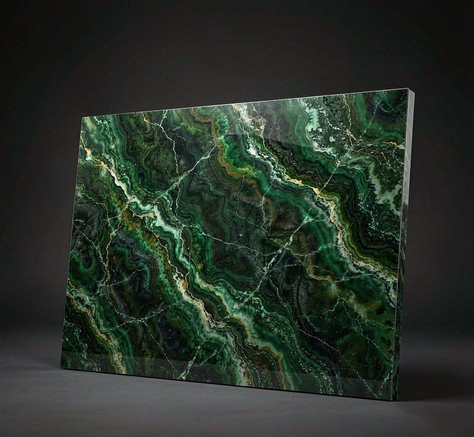 Forest Green Marble with emerald hues 森林綠雲石 高清石材鑒賞 - 香港恆生石材