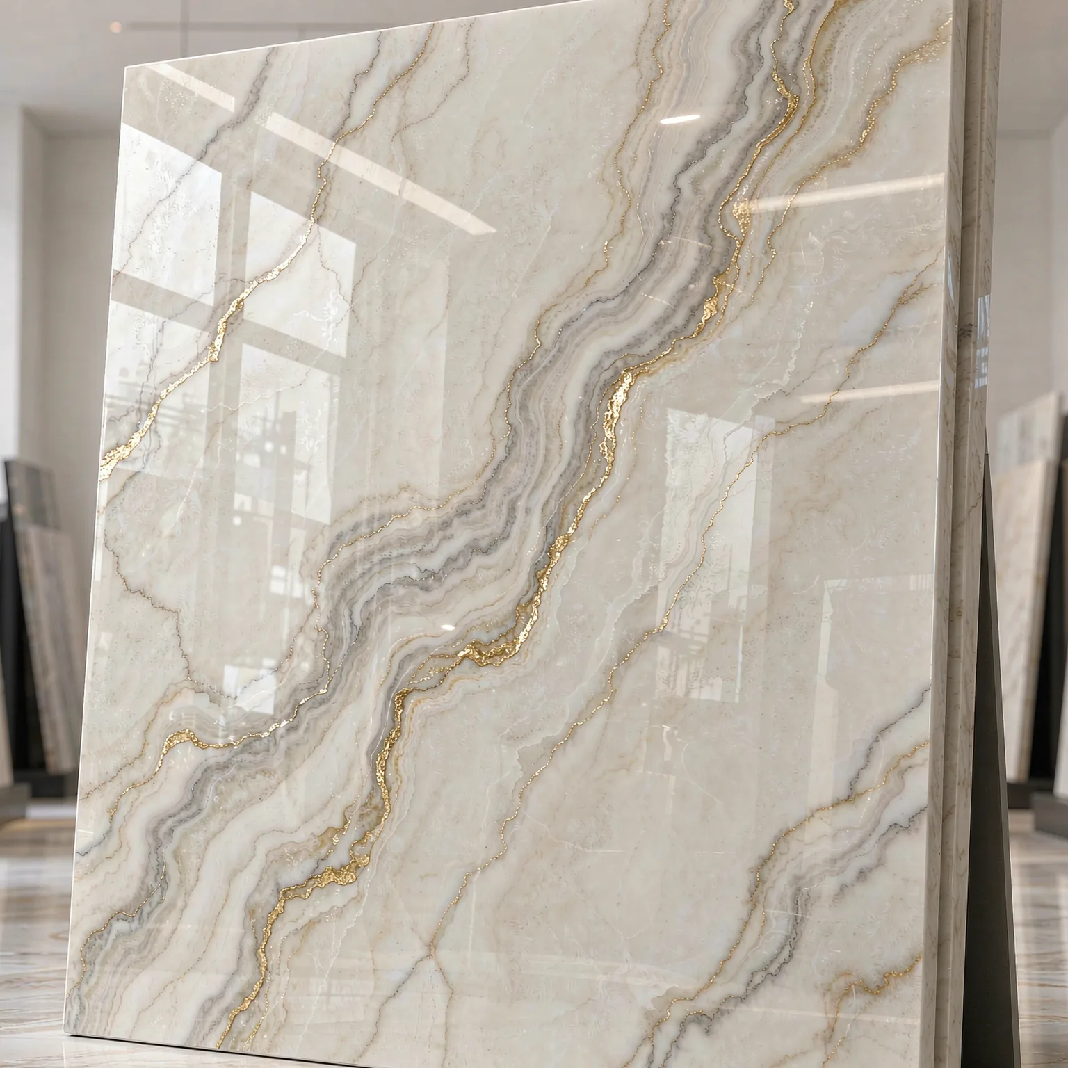 Carrara Gold sintered slab · view 01