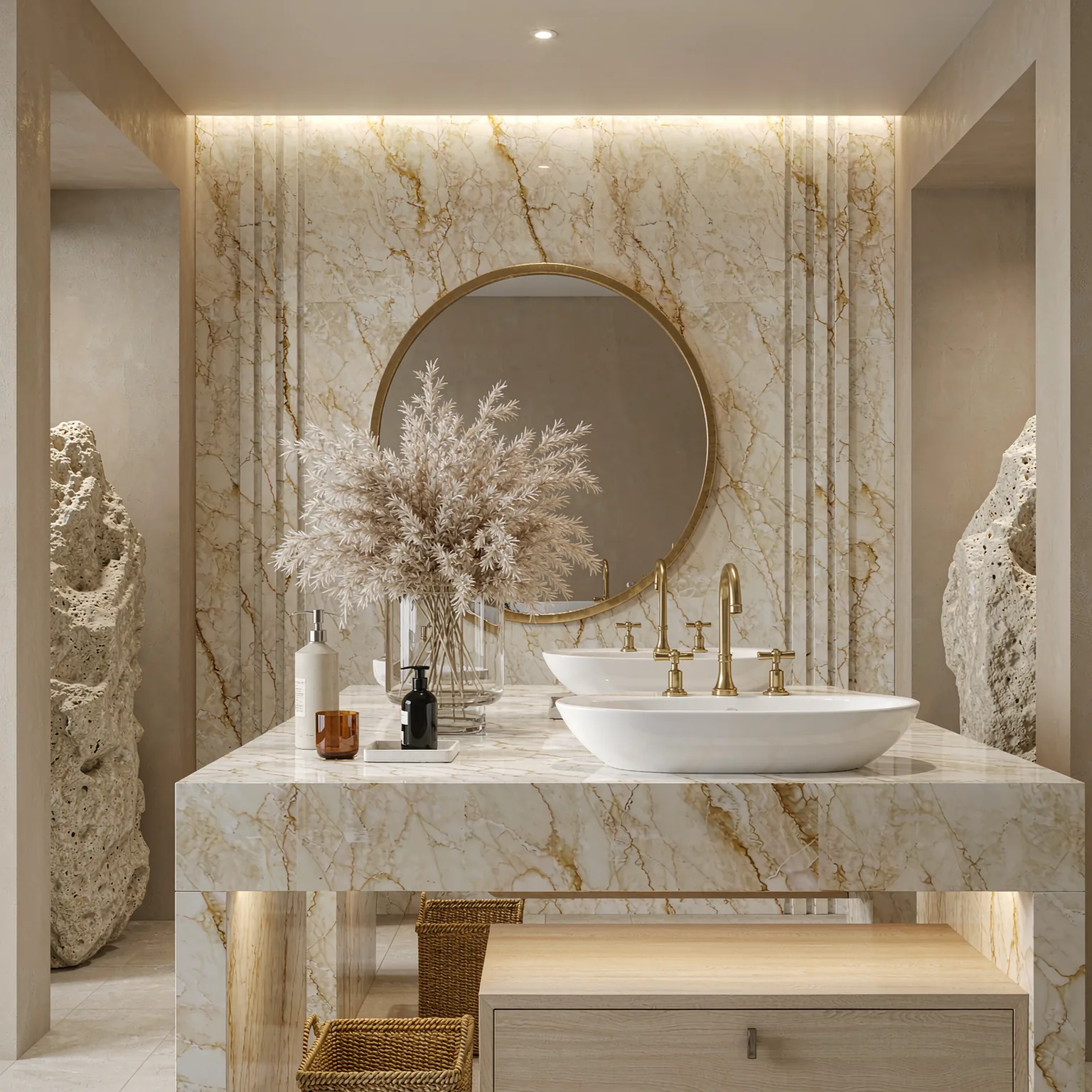 Carrara Gold sintered slab · view 06