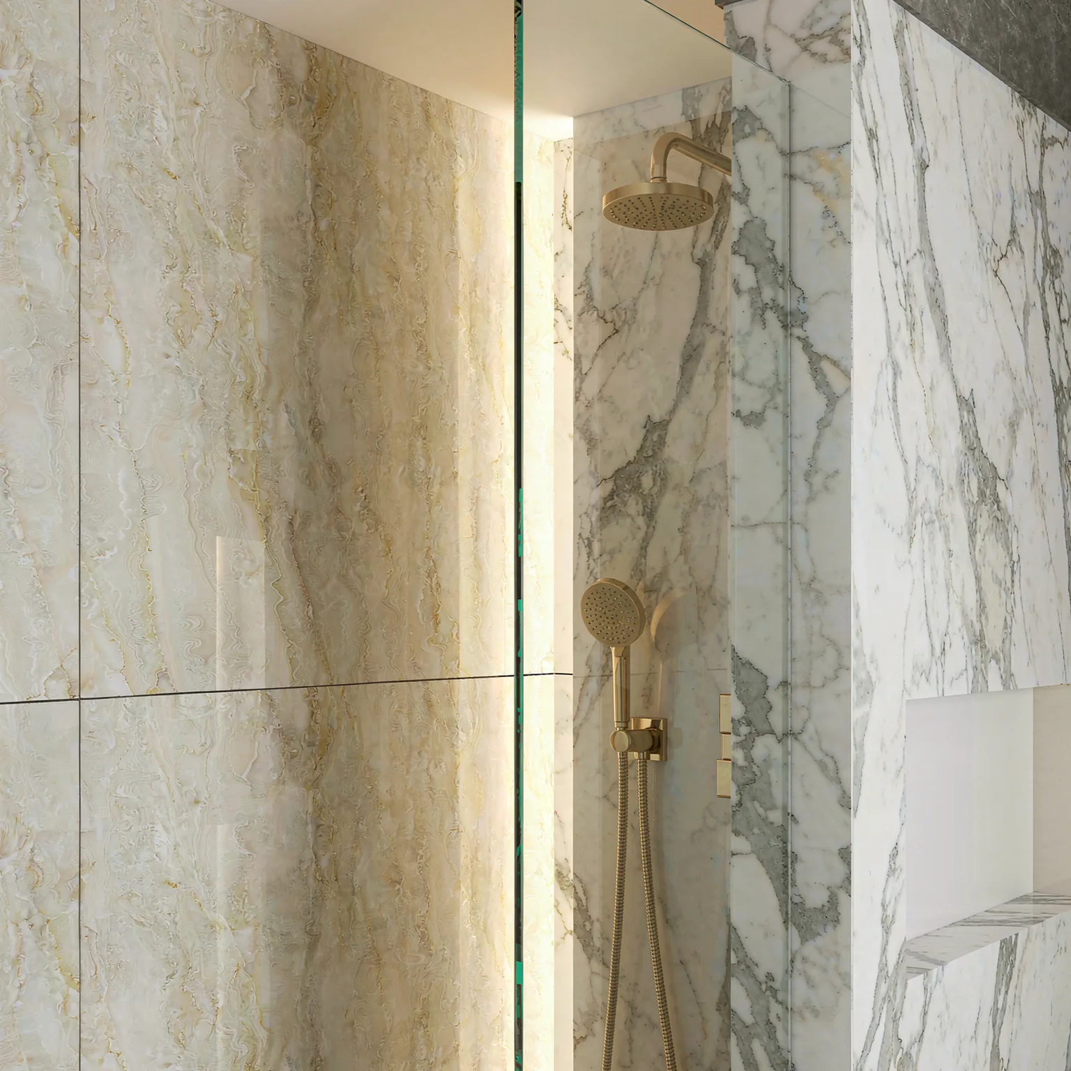 Carrara Gold sintered slab · view 07