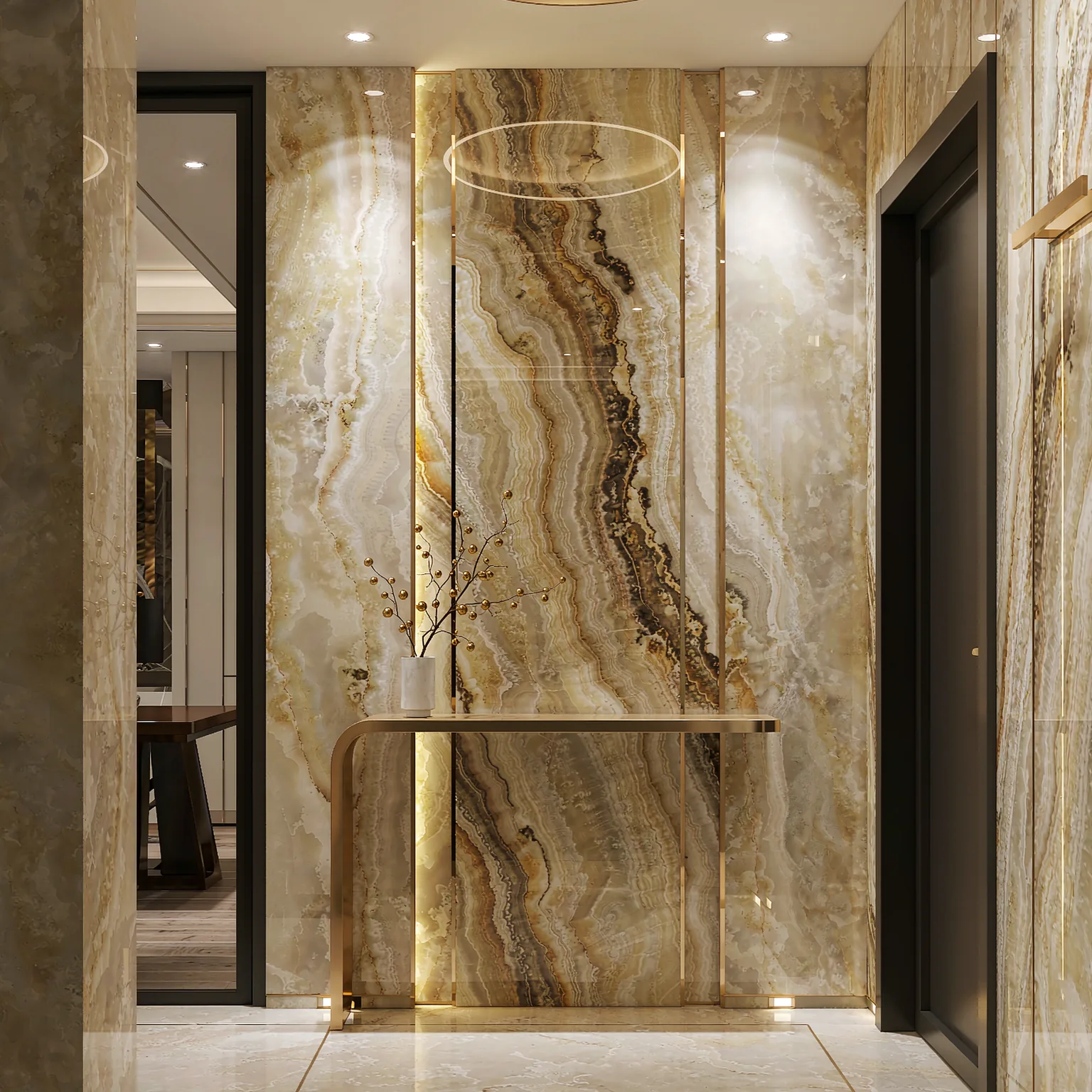 Carrara Gold sintered slab · view 09