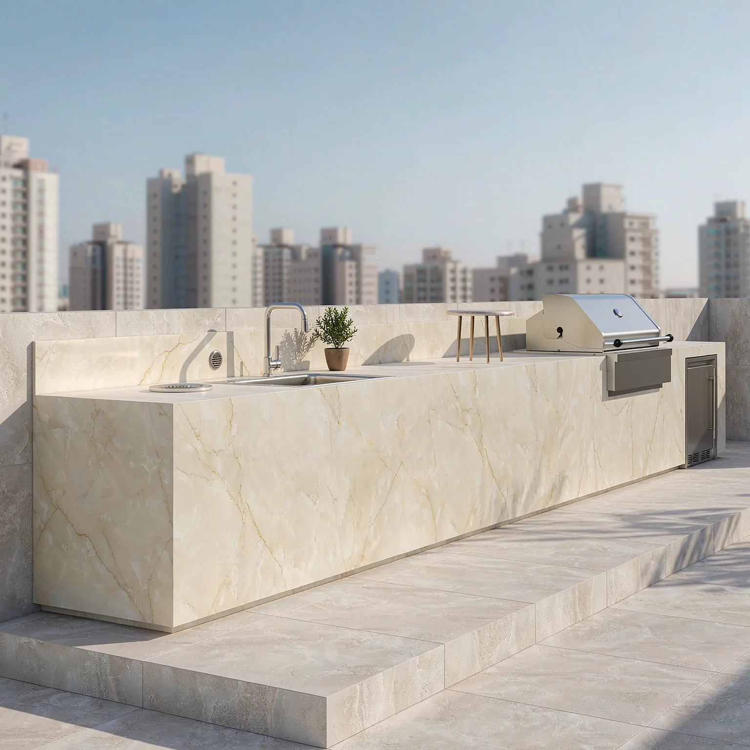 Carrara Gold sintered slab · view 10