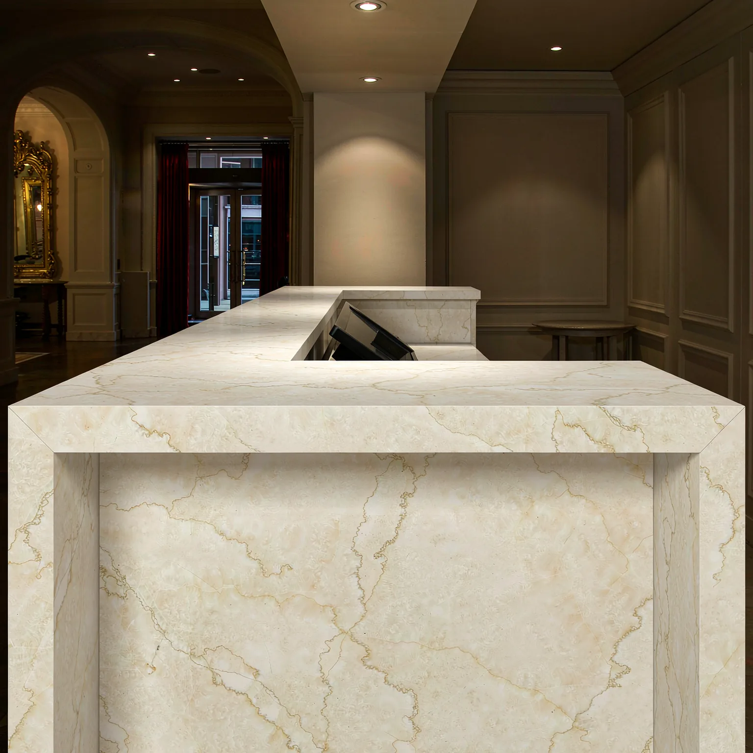 Carrara Gold sintered slab · view 11
