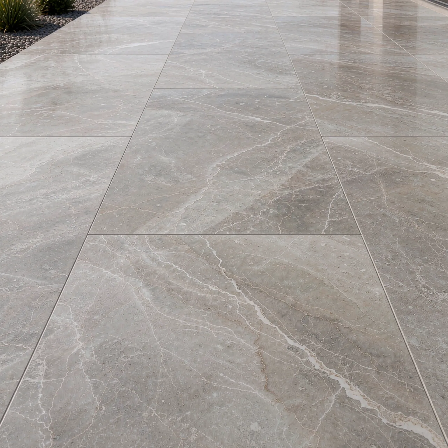 Quartz stone — four samples and four views