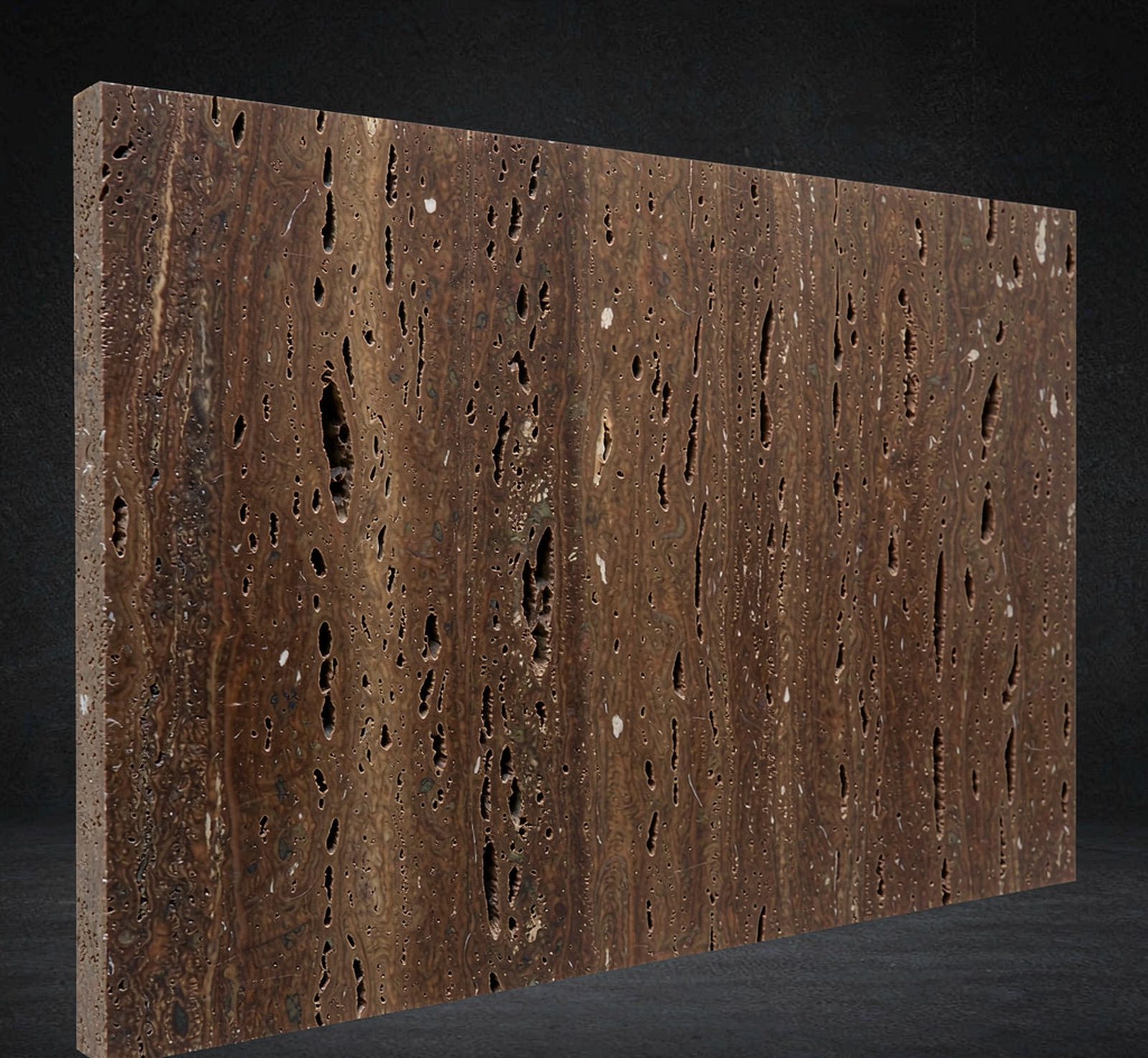 Walnut Travertine 胡桃洞石 高清石材鑒賞 - 香港恆生石材