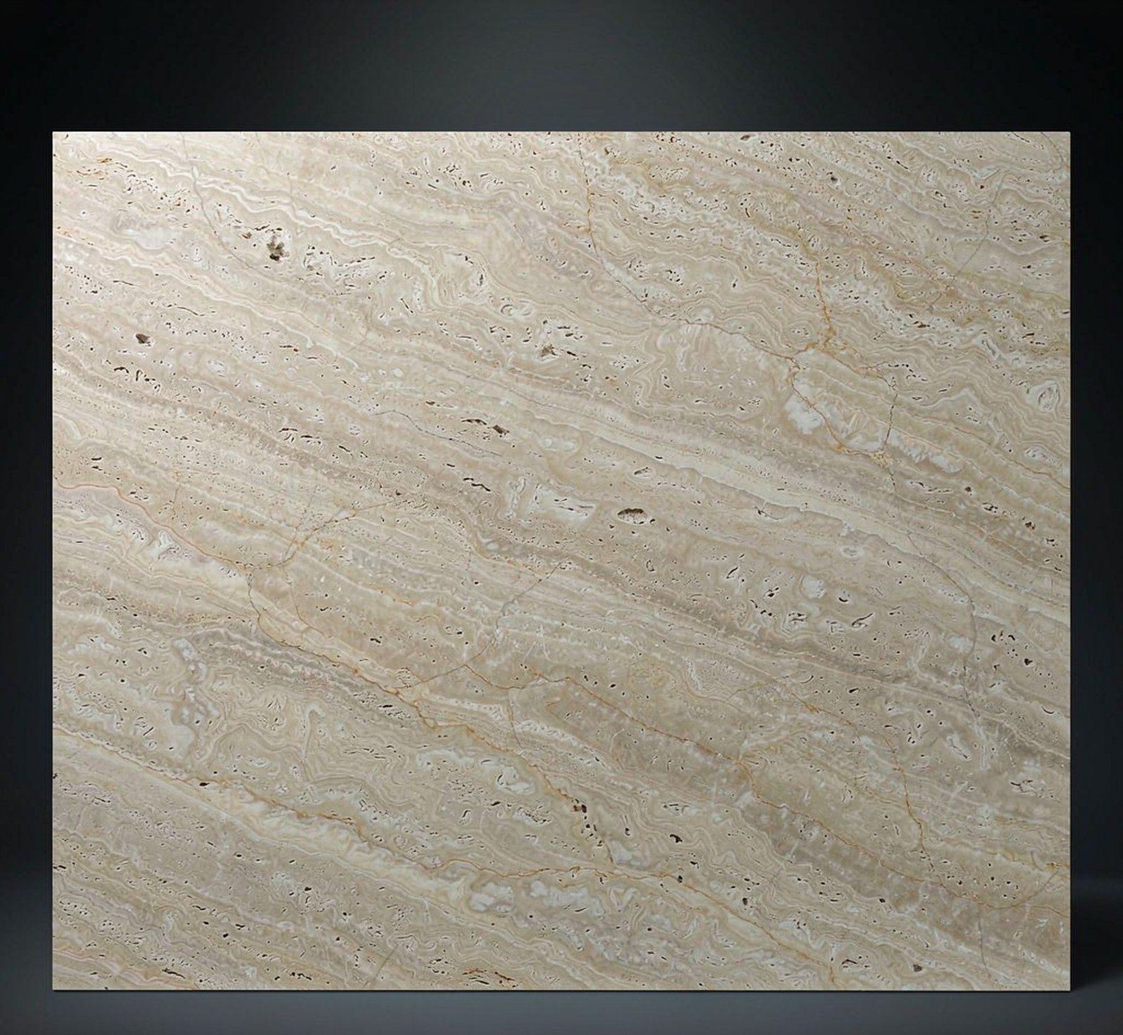 Honed Travertine 啞光洞石 高清石材鑒賞 - 香港恆生石材