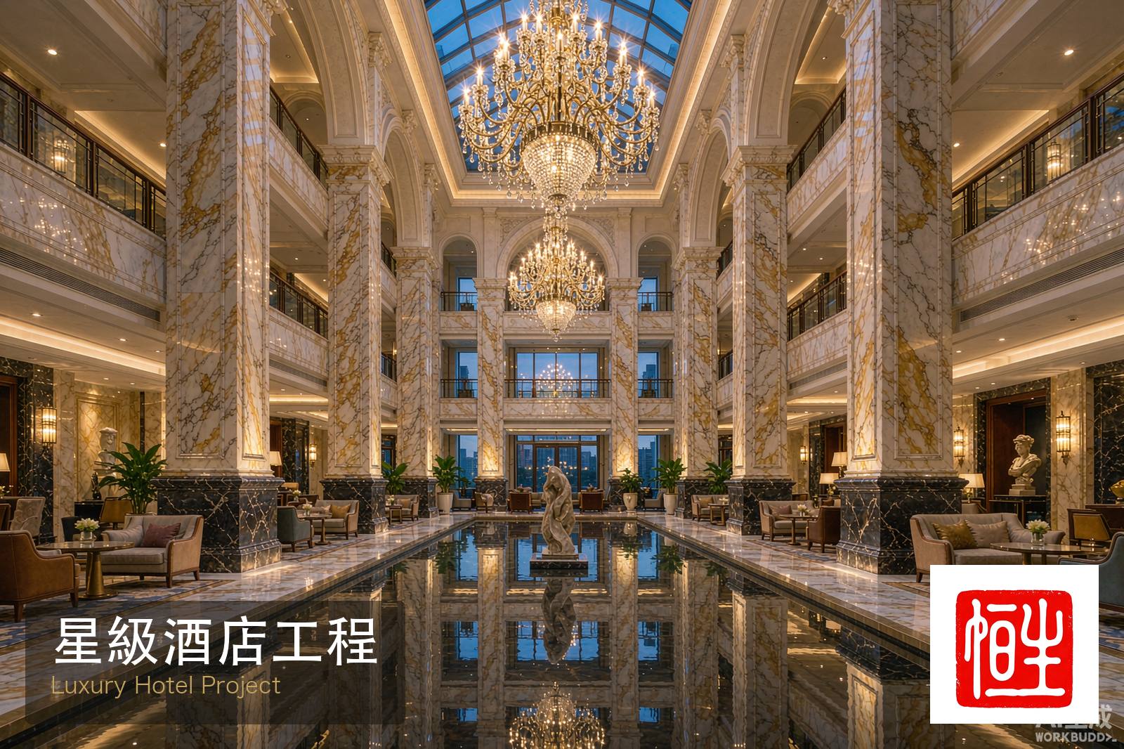 迪拜帆船酒店石材工程