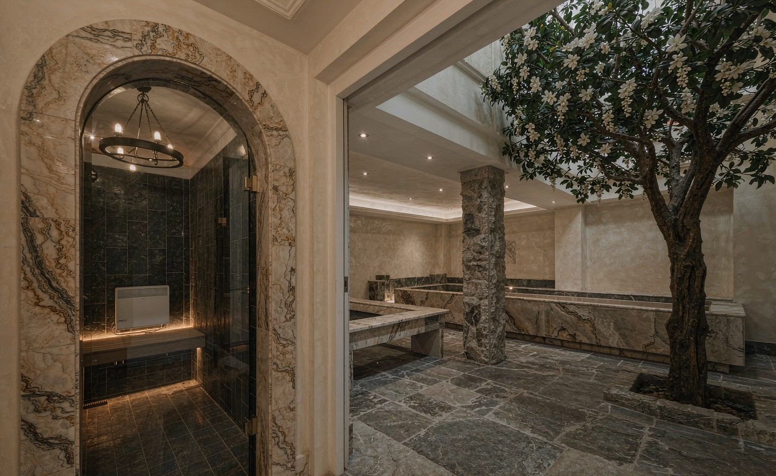 家庭 spa