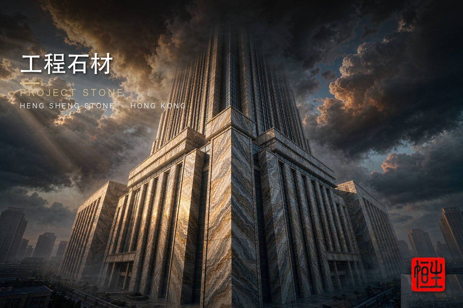 系列場景概念圖 - 工程石材 香港恆生石材